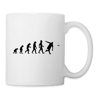 evolution frisbee - Tasse - Weiß - Rechts