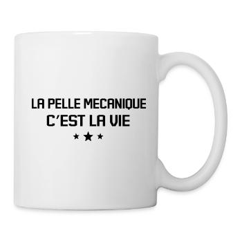 La pelle mécanique c est la vie - Mug blanc - blanc - Droite