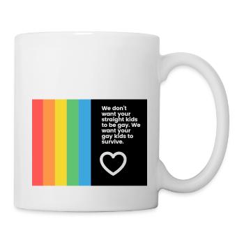 Gay pride - Mug blanc - blanc - Droite