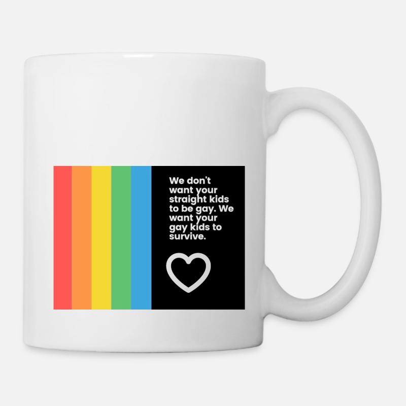 Gay Pride - Tasse - Weiß