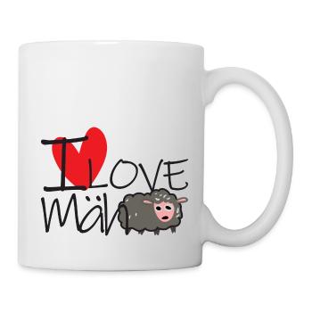 I Love Mäh - Tasse - Weiß - Rechts
