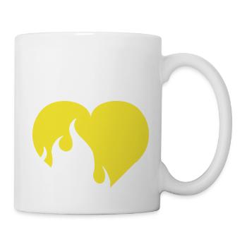 Yellow Heart - Mug - white - Right