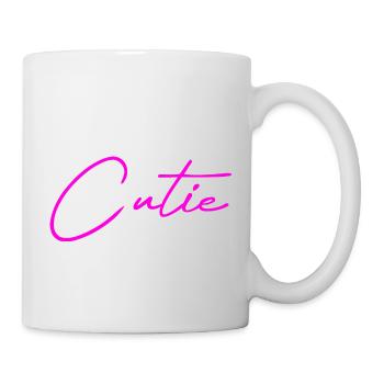 Cutie pink - Tasse - Weiß - Rechts