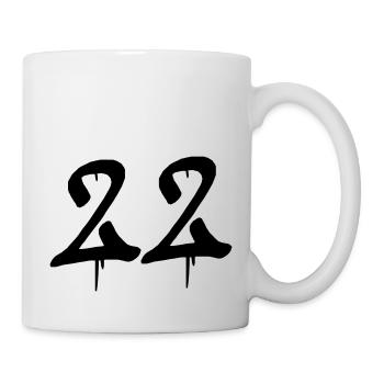 22 graffiti - Tasse - Weiß - Rechts