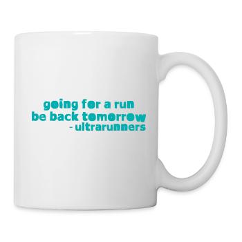 Aller courir, être de retour demain 2 - Mug blanc - blanc - Droite