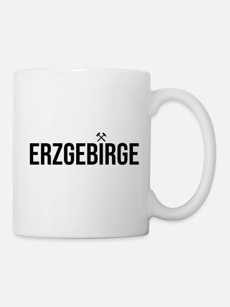 Bergbau Erzgebirge - Tasse - Weiß