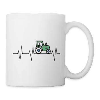 Herzschlag des Landlebens - Tasse - Weiß - Rechts