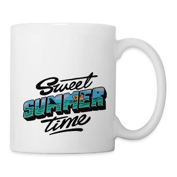 Été, Été, Été, Bonne Humeur - Mug blanc - blanc - Droite