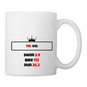 T shirt triathlon Distance XXL - Mug blanc - blanc - Droite
