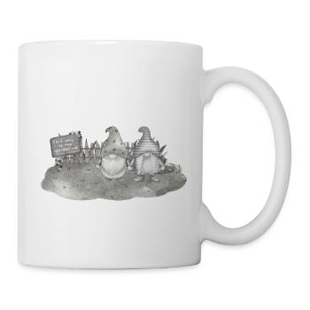Gartenfreunde / Gartenzwerge - Tasse - Weiß - Rechts