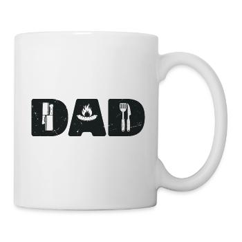 Le père | barbecue | grillades | fête des pères - Mug blanc - blanc - Droite