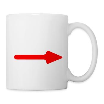 Je suis avec stupide - Mug blanc - blanc - Droite