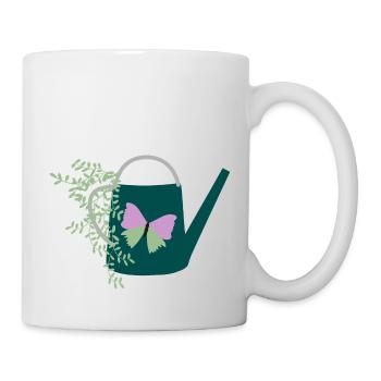 Jardin des papillons - Mug blanc - blanc - Droite