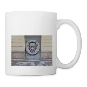 Street Art Graffiti Uhr - Tasse - Weiß - Rechts