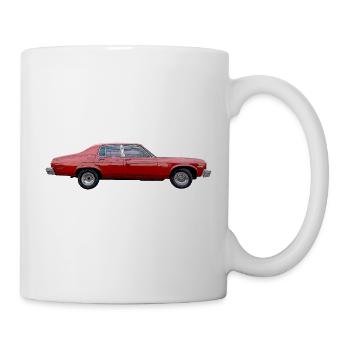 vieille voiture auto USA - Mug blanc - blanc - Droite