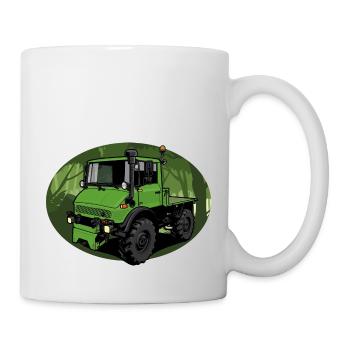 Unimog // Universelles Motorgerät // Illustration - Tasse - Weiß - Rechts