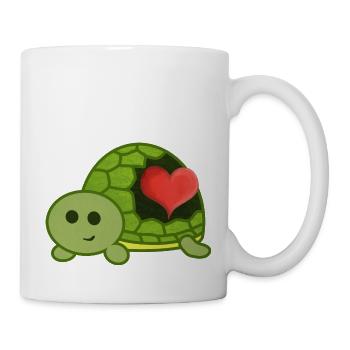 A heart for turtles - Mug - white - Right