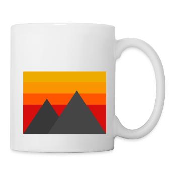 Minimalistic Mountains - Mug - white - Right
