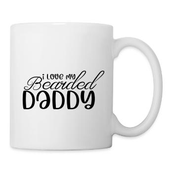 J’aime mon papa barbu - Mug blanc - blanc - Droite