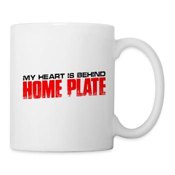 Mon cœur est derrière la maison Planche 4 - Mug blanc - blanc - Droite