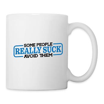 Certaines personnes sont vraiment nulles les éviter 3 - Mug blanc - blanc - Droite