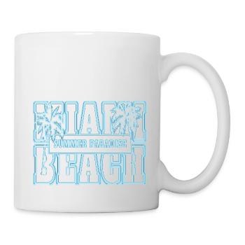 Neon Anime Retro Vintage Cool Pink NGE - Tasse - Weiß - Rechts