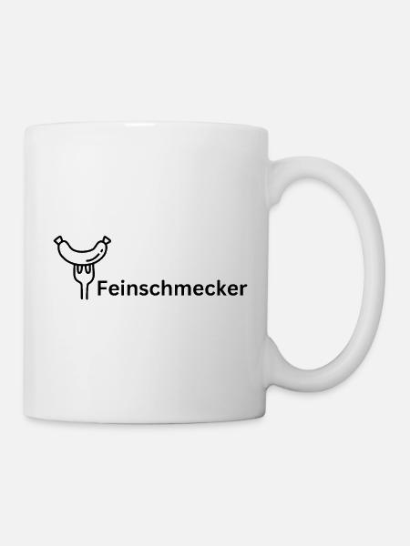 Feinschmecker - das Piece für Genießer! - Tasse - Weiß