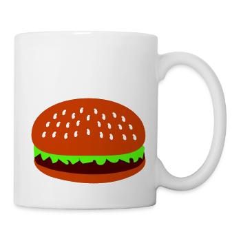 burger - Tasse - Weiß - Rechts