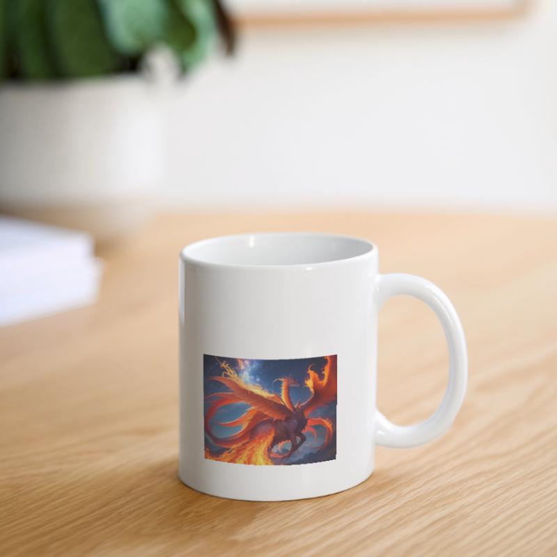 blue red sky with a creature generated ai Tasse