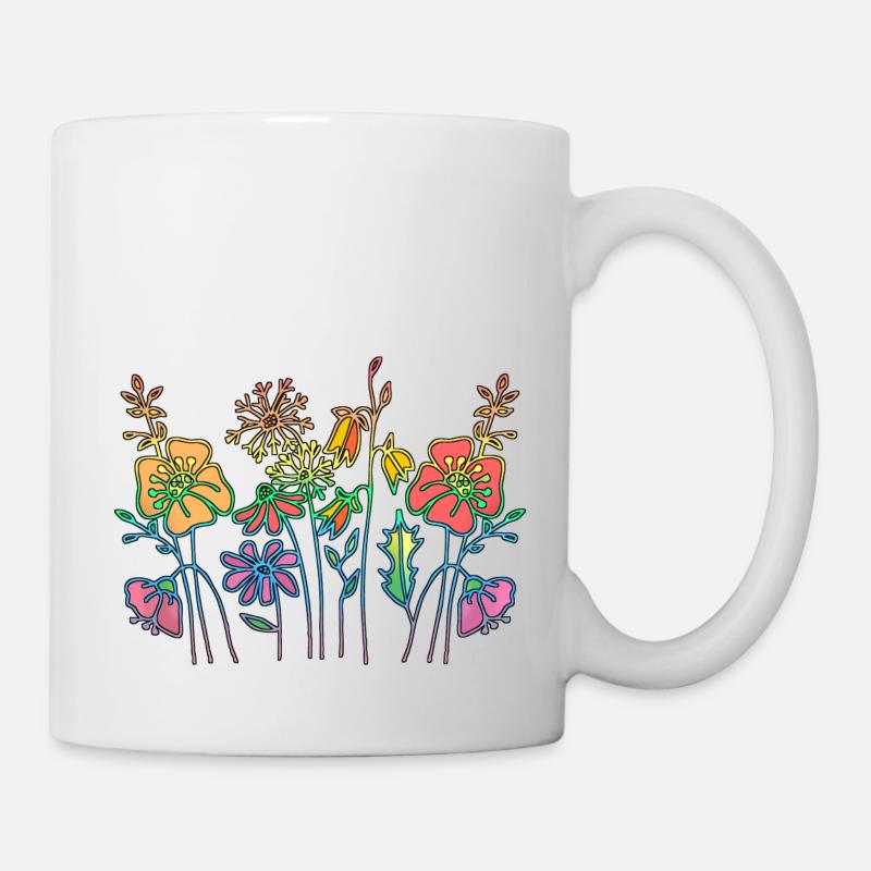 Fleur - Mug blanc - blanc
