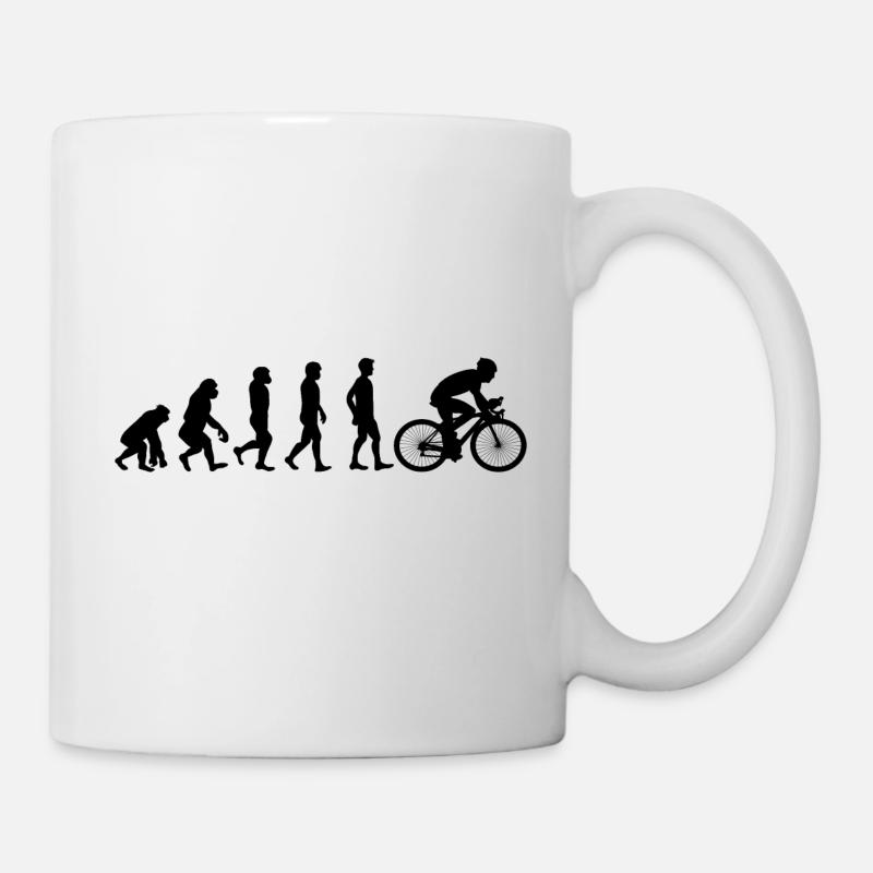 Bike Evolution black - Mug - white