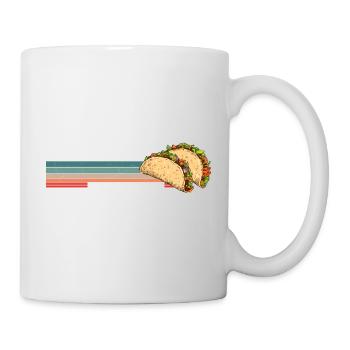 Ich stehe auf Fitness, Fit'ness Taco in meinem Mund lustig - Tasse - Weiß - Rechts
