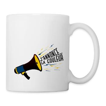 porte voix annonce couleur elcair humour 304 B - Mug blanc - blanc - Droite