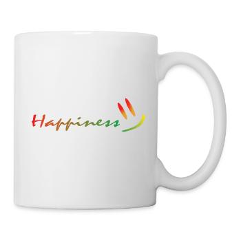 Happiness - Tasse - Weiß - Rechts