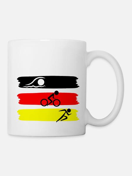 Triathlon Swim Bike Run - Tasse - Weiß