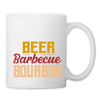 Bière Barbecue Bourbon Smoker Whisky Grillades - Mug blanc - blanc - Droite