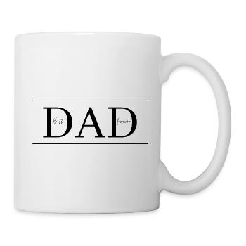 best dad forever | Bester Papa | Vatertag - Tasse - Weiß - Rechts