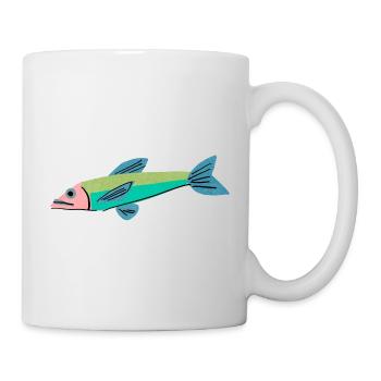 Colorful fish - Tasse - Weiß - Rechts