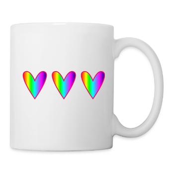 HEART. HEARTS. SAINT VALENTINE. LOVE. LOVE. CHRISTMAS - Mug - white - Right