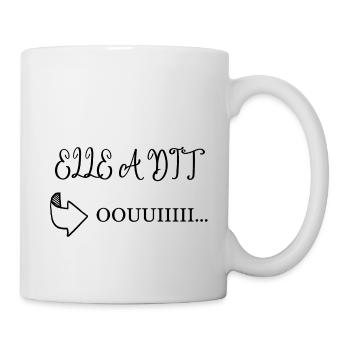 "Elle a dit oui" | Célébrez votre mariage - Mug blanc - blanc - Droite