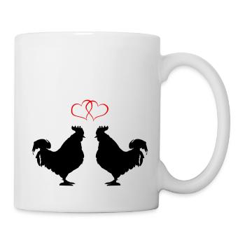 Rooster Love - Mug - white - Right