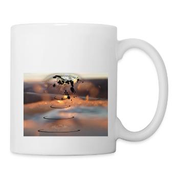 Tear Drop Future World Digital Art Fashion Design - Tasse - Weiß - Rechts