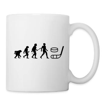 Cool "Evolution Ice Hockey Shirt" design - Mug - white - Right