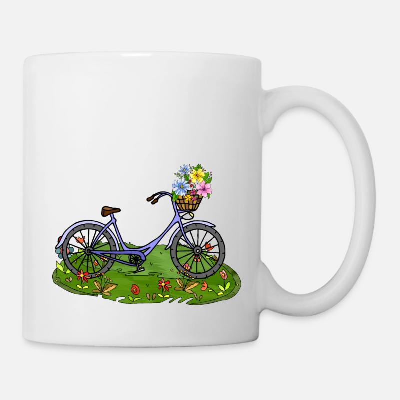 Fahrrad - Tasse - Weiß