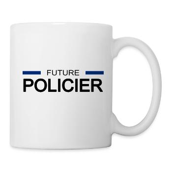 Future policier - Mug blanc - blanc - Droite
