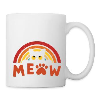 Retro Black Cat 2 - Mug - white - Right
