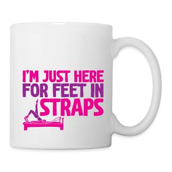 I'm Just Here For Feet In Straps 2 - Tasse - Weiß - Rechts