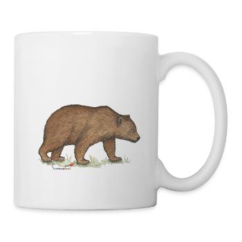Braunbär - Tasse - Weiß - Rechts