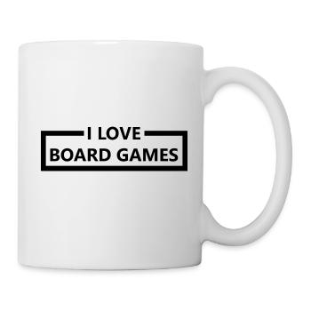 boardgame chess backgammon game night - Tasse - Weiß - Rechts