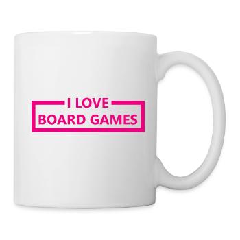 boardgame chess backgammon game night - Tasse - Weiß - Rechts